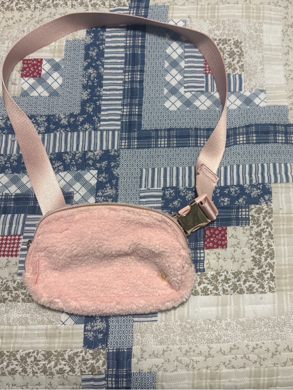 lululemon athletica Pink Sherpa Belt Bag